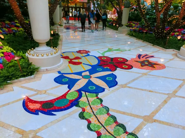Las Vegas Estados Unidos América Mayo 2016 Instalación Flores Wynn — Foto de Stock