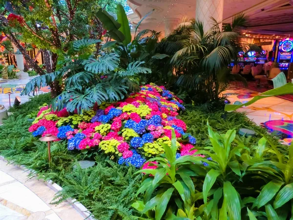 Las Vegas Vereinigte Staaten Von Amerika Mai 2016 Blumeninstallation Wynn — Stockfoto