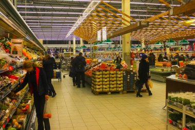 Vilnius, Litvanya - Januaryr 6, 2017: Akropolis schopping ev merkezi