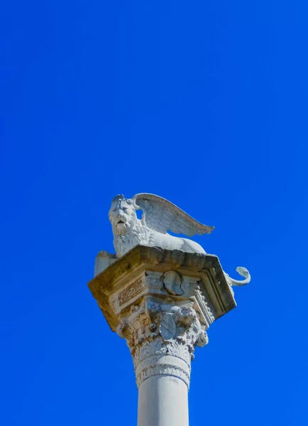 The winged lion of St Mark, in Piazza delle Erbe, Verona