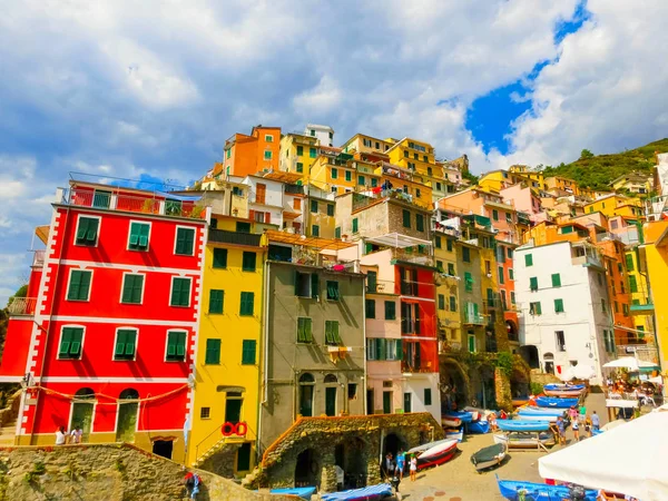 Riomaggiore, Parque Nacional Cinque Terre, Liguria, La Spezia — Foto de Stock