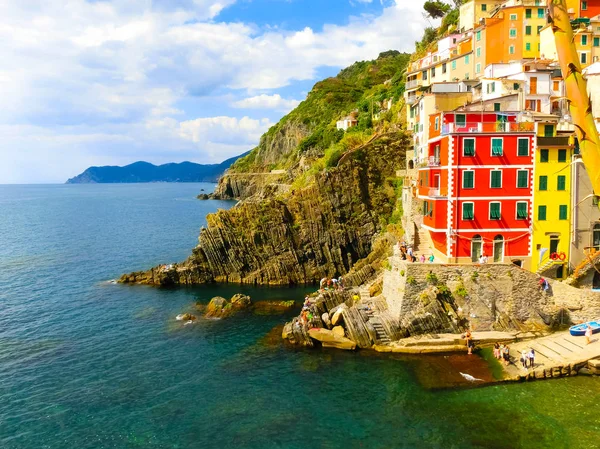 Riomaggiore, Parque Nacional Cinque Terre, Liguria, La Spezia — Foto de Stock