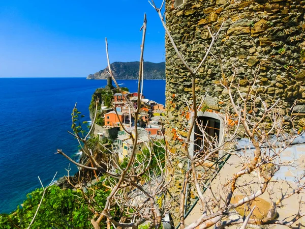 Der Blick Auf Vernazza Cinque Terre Italien — Stockfoto