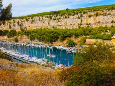 Calanque Marsilya ve Cassis, Provence, Fransa arasında
