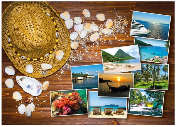 Das reise-tourismus-konzept - collage von thailand-bildern — Stockfoto