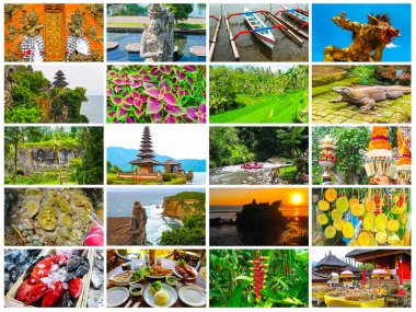 Bali Adası manzarasına sahip görüntülerden ayarla