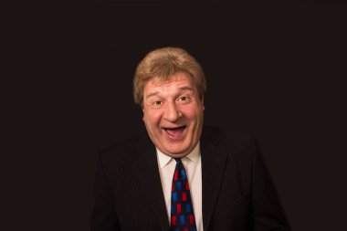 Mutlu üst düzey iş adamı