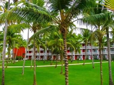 Punta Cana, Dominik Cumhuriyeti - 3 Şubat 2013: The Barcelo Bavaro Beach Oteli