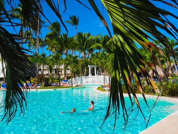 Punta Cana Dominican Republic February 2013 Ordinary Tourists Resting Vik Royalty Free Stock Images