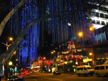 Kuala Lumpur, Malezya - 09 Şubat 2011: Gece şehir Kuala Lumpur, Malezya görünümü üzerinde 09 Şubat 2011.