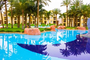 Sharm El Sheikh, Mısır - 13 Nisan 2017: Beş lüks otel Rixos Seagate Sharm yıldız