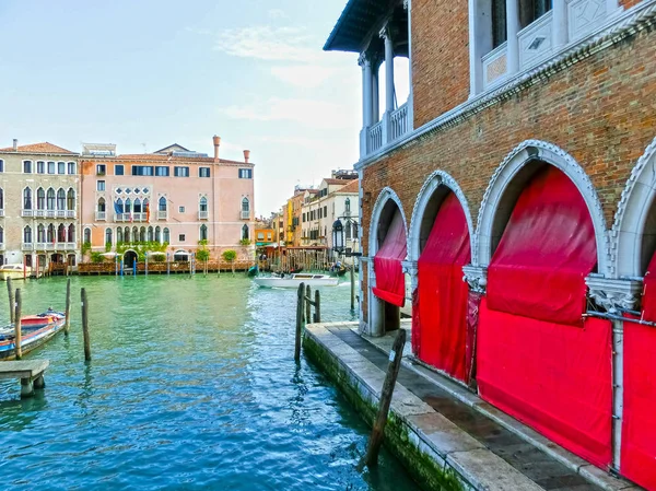 Mercado Viejo Venecia Italia Vista Desde Gran Canal — Foto de Stock