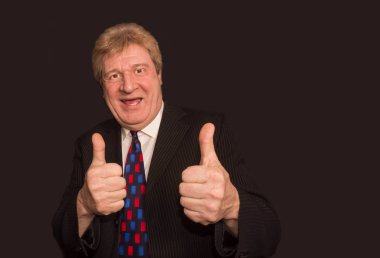 Mutlu üst düzey iş adamı