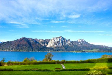 Alpler, Salzburger arazi, Avusturya ile güzel manzara