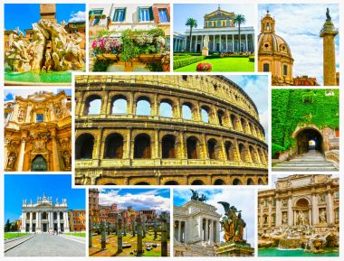 Roma, İtalya'nın en iyi iki görüş kolaj