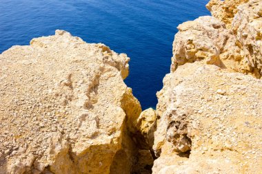 Mavi su içinde Mısır, Ras Muhammed Milli Park ile bay