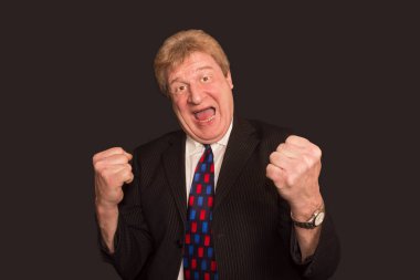 Mutlu üst düzey iş adamı