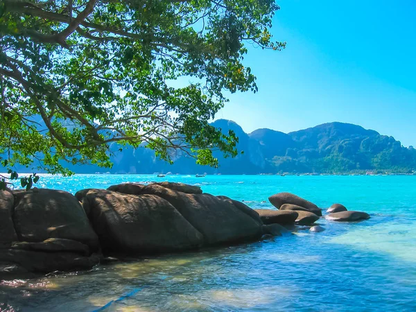 Vista Das Ilhas Phi Phi Mar Andaman Tailândia — Fotografia de Stock