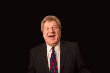 Mutlu üst düzey iş adamı