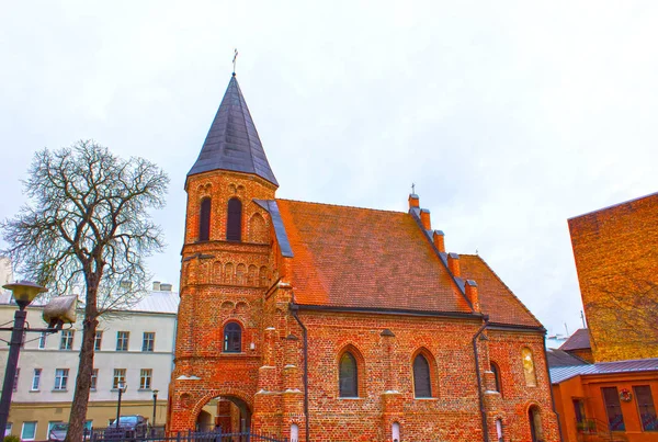Παλιά Καθολική Εκκλησία Του Αγίου Γερτρούδη Στο Kaunas Λιθουανία — Φωτογραφία Αρχείου