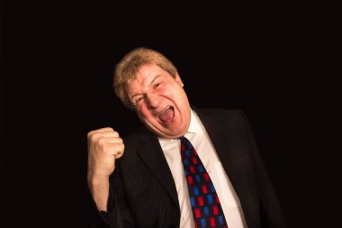 Mutlu üst düzey iş adamı