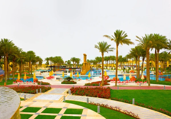 Sharm El Sheikh, Egyiptom - 2017. április 13.: A luxus 5 csillagos szálloda Rixos Seagate Sharm — Stock Fotó