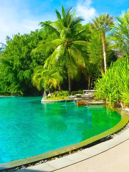 Nai Yang Thailand February 2010 Beach Side Swimming Pool Resort — Stock Photo, Image