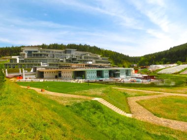 Egerszalok, Macaristan - 27 Eylül 2015: Saliris resort.