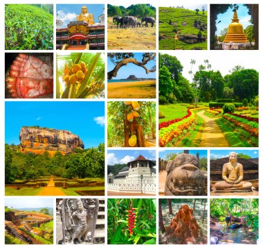 Sri Lanka görüntülerden kolaj