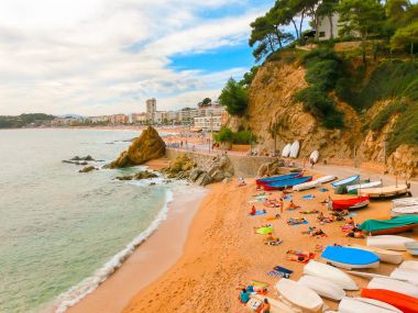 Castell Plaja at Sa Caleta beach in Costa Brava