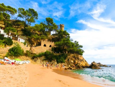 Castell Plaja at Sa Caleta beach in Costa Brava