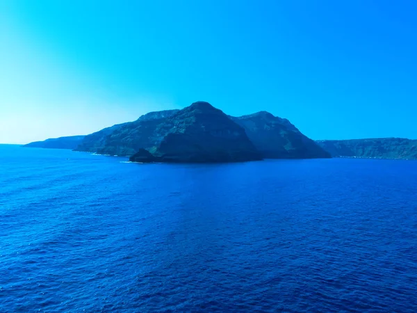 Santorin, Grèce. La vue de la marina — Photo