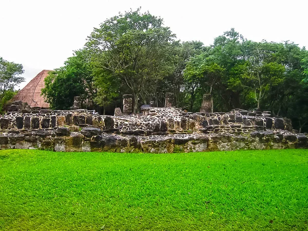 Una Ruina Maya Restante San Gervasio Cozumel — Foto de Stock