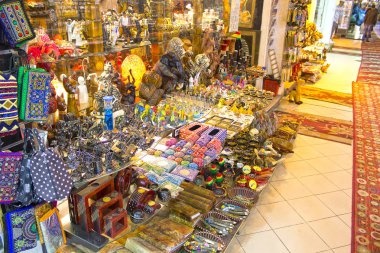 Sharm El Sheikh, Egypt - April 13, 2017: The gift shop clipart