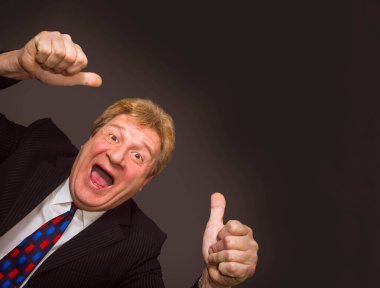 Mutlu üst düzey iş adamı