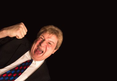 Mutlu üst düzey iş adamı