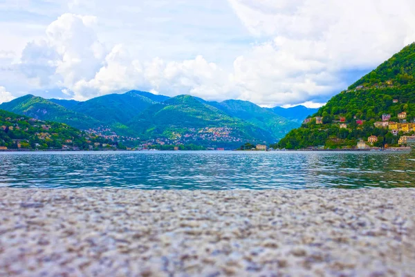 La vista del lago Como, Bellagio, Italia . — Foto de Stock