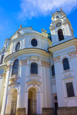 Famous Salzburg Cathedral or Salzburger Dom at Domplatz, Salzburg Land, Austria