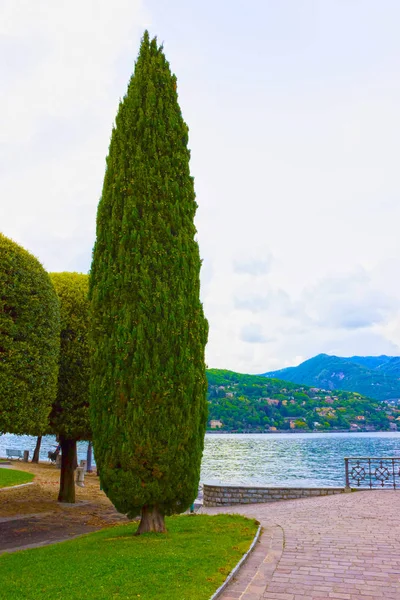 Ganska placera till översikt Comosjön, Bellagio, Italien. — Stockfoto