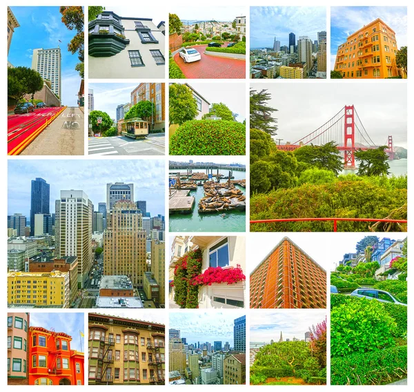 Paisaje urbano de San Francisco con rascacielos del centro — Foto de Stock