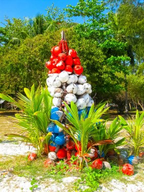 Tropikal peyzaj. Railay beach, Krabi, Tayland