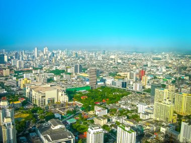 Bangkok, Tayland - 30 Haziran 2008: Çevre Petchburi Road, Panorama