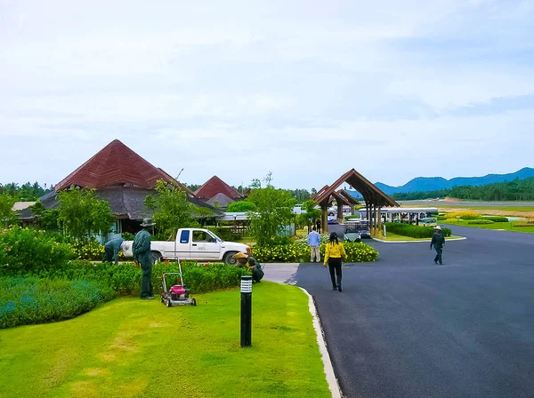 Samui Tayland Haziran 2008 Bangkok Tan Gelen Tek Havaalanı Uluslararası — Stok fotoğraf