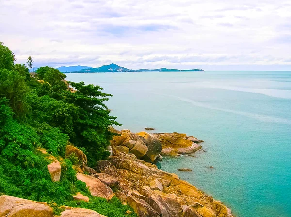 Deniz manzarası Samui Adası veya Koh Samui, Surat Thani, Tayland.