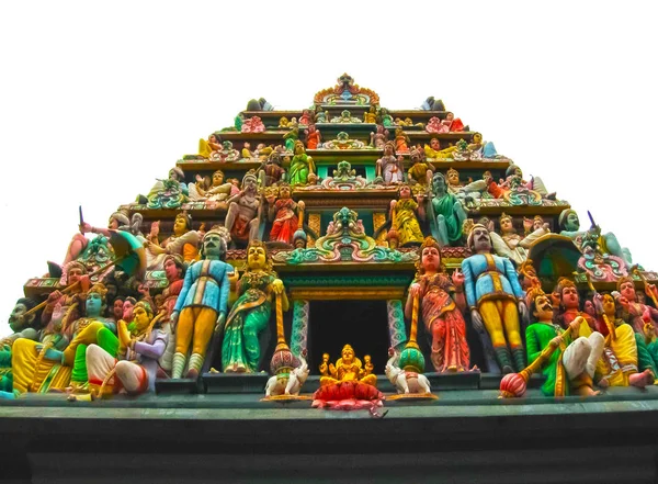 马里安曼神庙 新加坡的印度教 — 图库照片
