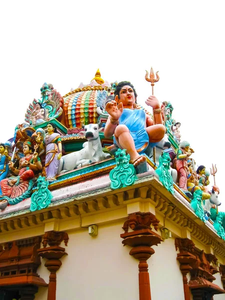 马里安曼神庙 新加坡的印度教 — 图库照片