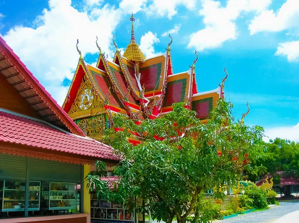 Pagoda Buddhist Parte Del Complejo Del Templo Wat Plai Laem — Foto de Stock