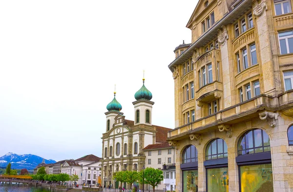 Paysage urbain de luzerne, Suisse — Photo