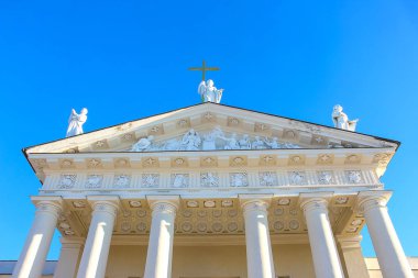 Cephe katedral Kilisesi eski şehir Vilnius, Litvanya.