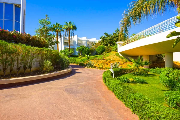 Sharm El Sheikh, Mısır - 26 Eylül 2017: Bina ve alan otel Monter Carlo Resort Sharm El Sheikh
